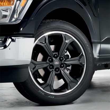 Ford Racing 15-23 F-150 22in Wheel Kit - Black w/Machined Face M-1007K-S2295B