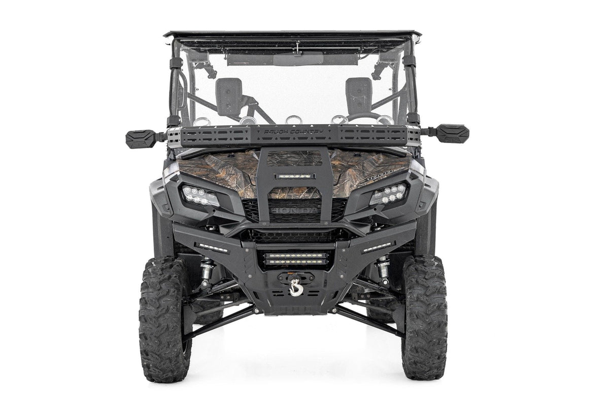 Front Cargo Rack | Black Series LED | 6" Light | Slim Line | Honda Pioneer 1000/Pioneer 1000-5