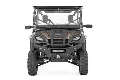 Front Cargo Rack | Black Series LED | 6" Light | Slim Line | Honda Pioneer 1000/Pioneer 1000-5