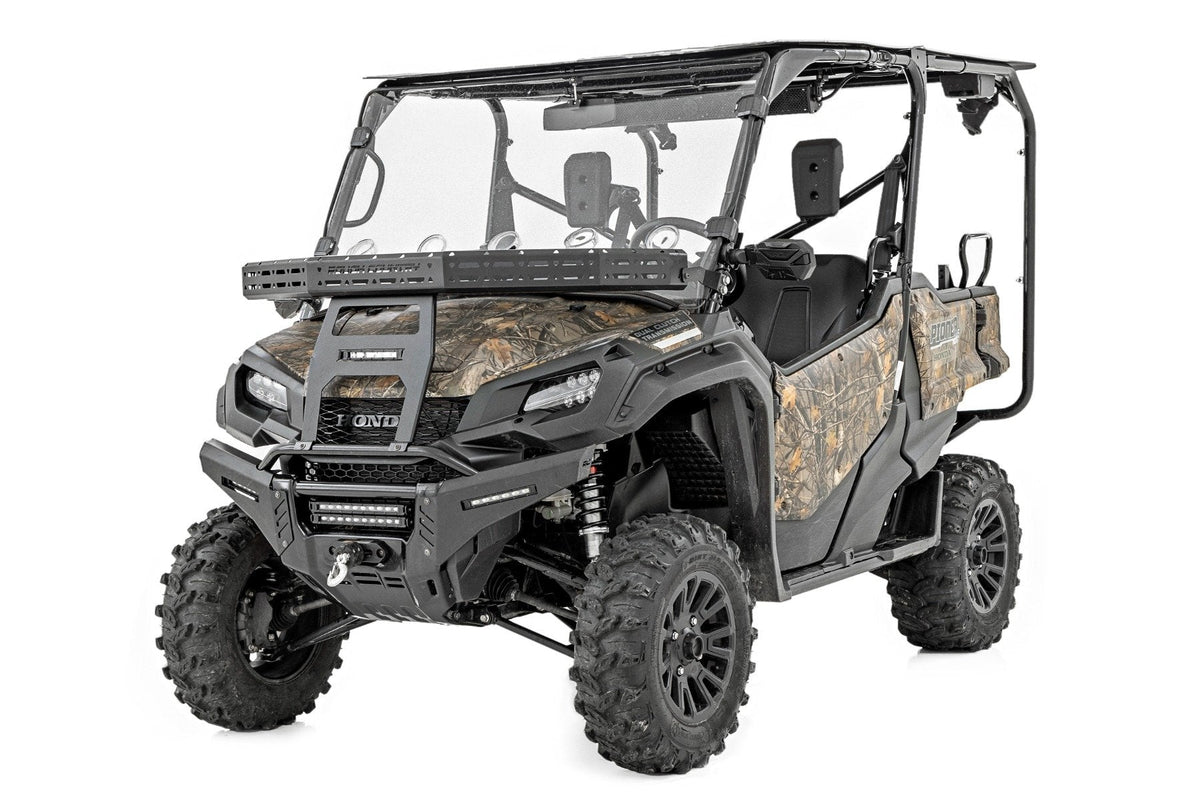 Front Cargo Rack | Black Series LED | 6" Light | Slim Line | Honda Pioneer 1000/Pioneer 1000-5