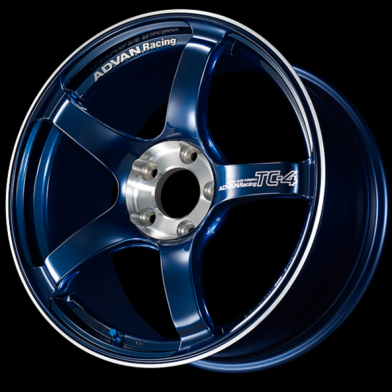 Advan TC-4 SE 16x6.5 / +45 Offset / 4x100 / 63mm Bore / Racing Indigo Blue and Diamond Cut YADS6D45AEF