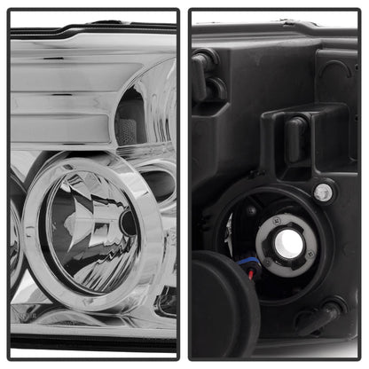 Spyder Dodge Ram 13-15 Projector Headlights Light Bar DRL Chrome PRO-YD-DR13-LBDRL-C 5080905