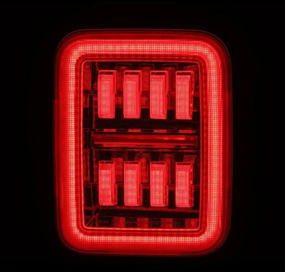 AlphaRex 19-24 Jeep Gladiator JT Nova-Series Prismatic LED Tail Lights - Chrome 602060 *Discontinued