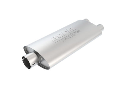 Borla Universal Center/Dual Oval 3in In/2.25in Out 19in x 4in x 9.5in Notched ProXS Muffler 400486