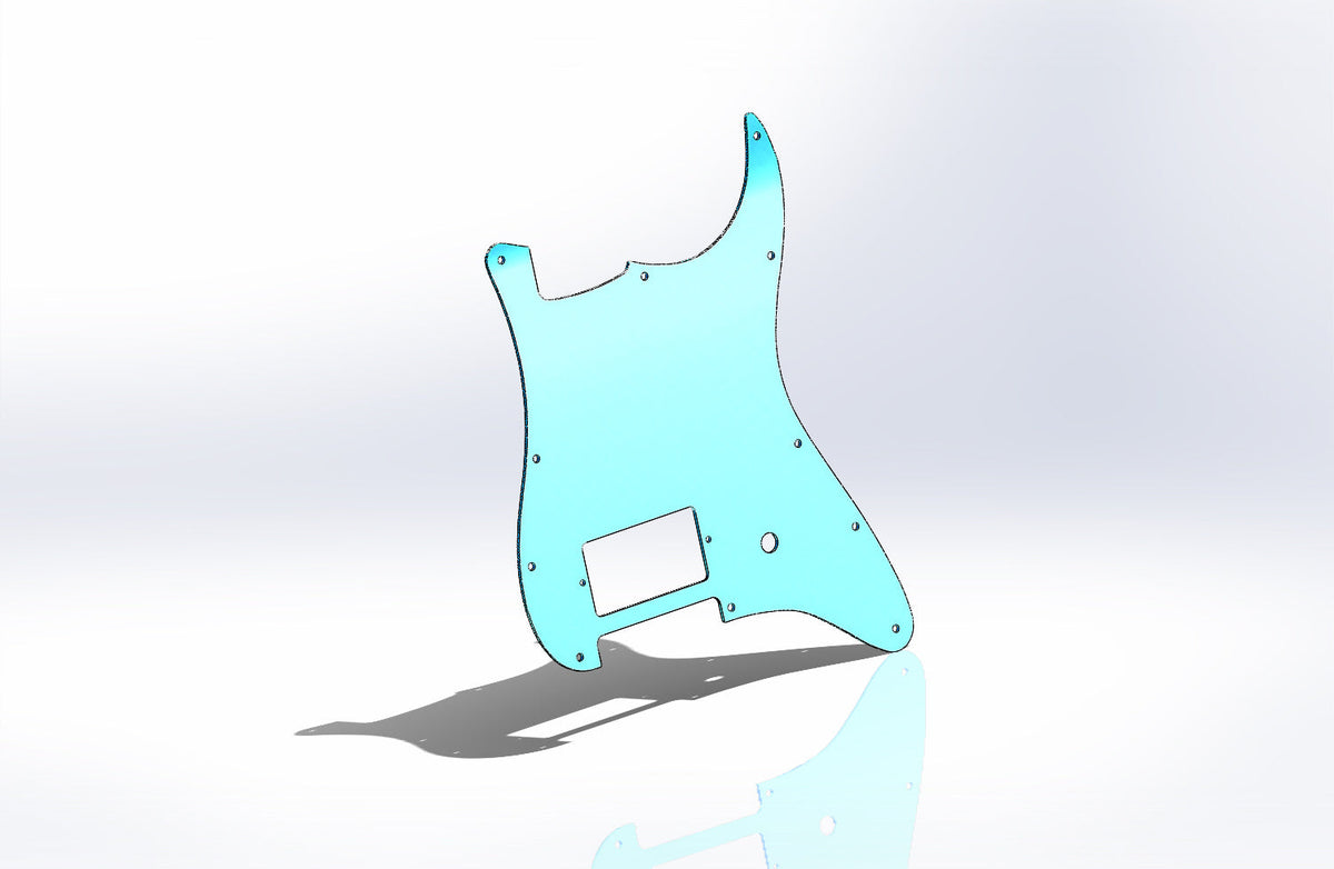 CARBON FIBER Guitar Single Humbucker Pickguard for Fender Stratocaster Strat