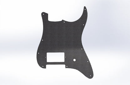 CARBON FIBER Guitar Single Humbucker Pickguard for Fender Stratocaster Strat