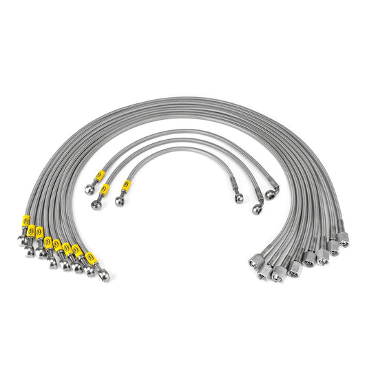 HEL Performance Fuel Injector Lines for Ferrari 308 Right Hand Drive, Stainless Steel Braided