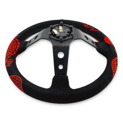 Track Ready 350mm Steering Wheel + Hub Adapter Kit For 2002-2012 Mini Cooper