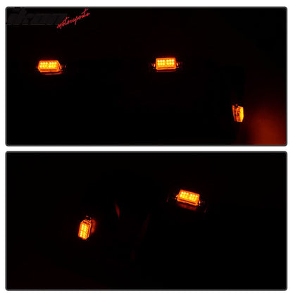 2007-2018 Jeep Wrangler JK Pocket Rivet Fender Flare w/ LED Side Maker