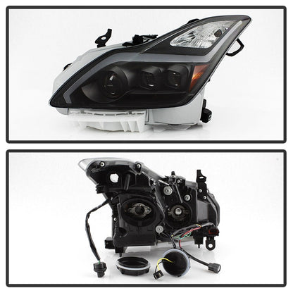 SPYDER xTune Infiniti G37 Coupe (non-AFS) 08-15 Projector Headlights - Black PRO-JH-IG3708-2D-LB-BK 9039331