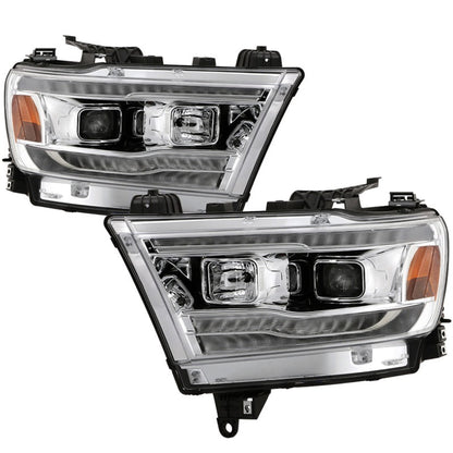 Spyder Dodge Ram 19-20 Halogen Model Projector Headlights Chrome PRO-YD-DR19HALSI-SEQ-C 5087409