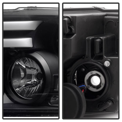 Spyder Dodge Ram 13-15 Projector Headlights Light Bar DRL Black PRO-YD-DR13-LBDRL-BK 5080912
