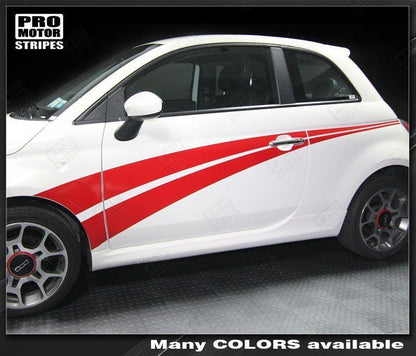 Fiat 500 2007-2015 Rally Double Side Stripes