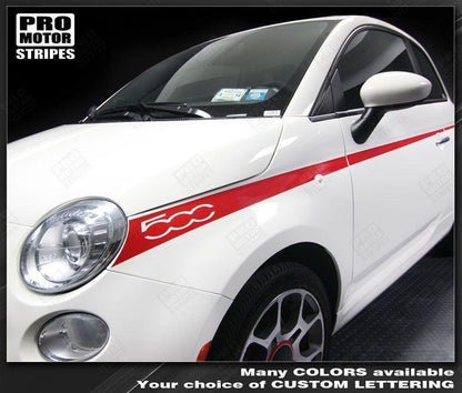 Fiat 500 2007-2015 Upper Body Javelin Side Stripes