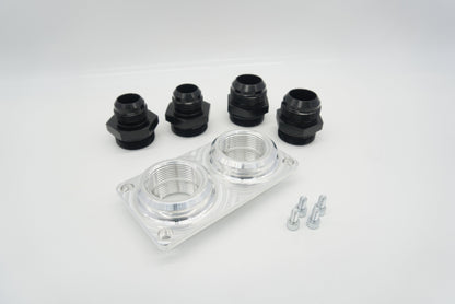 ASE Billet Firewall Plate Dual 20AN Pass Through