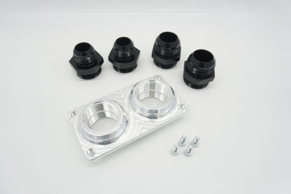 ASE Billet Firewall Plate Dual 20AN Pass Through