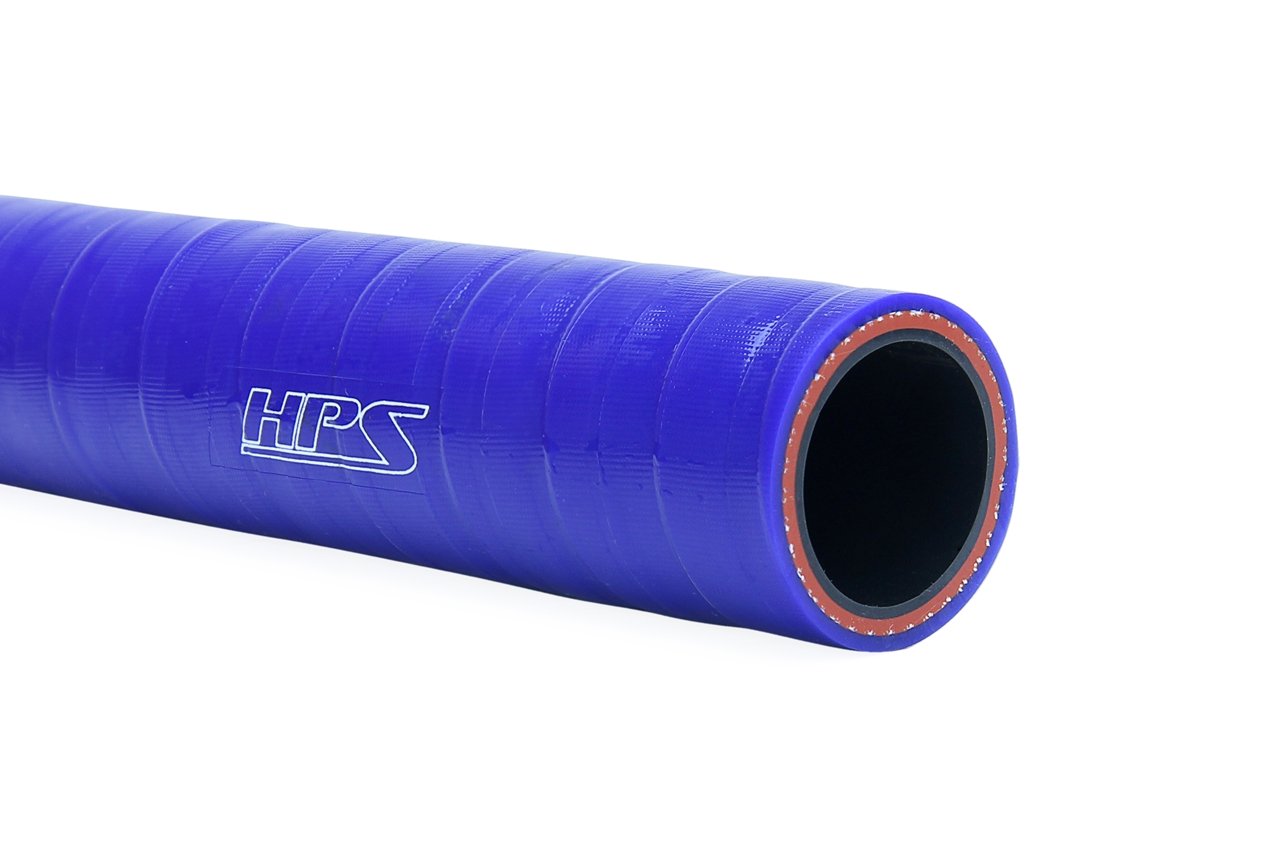 HPS Performance Products HPS 1/4" (6mm), FKM Lined Oil Resistant High Temperature Reinforced Silicone Hose, Black or Blue