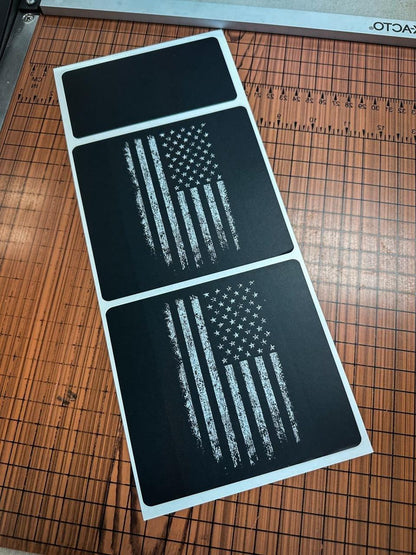 Flag Sun Visor Warning Overlays - 2021+ Bronco / 2024+ Ranger Raptor