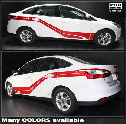Ford Focus 2011-2018 Front-to-Rear Side Accent Stripes