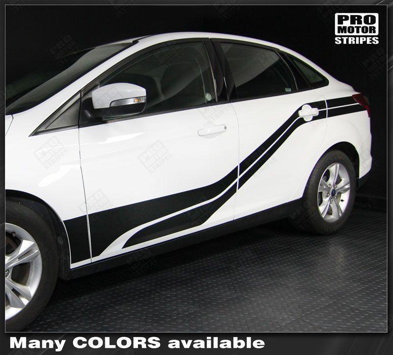 Ford Focus 2011-2018 Front-to-Rear Side Accent Stripes