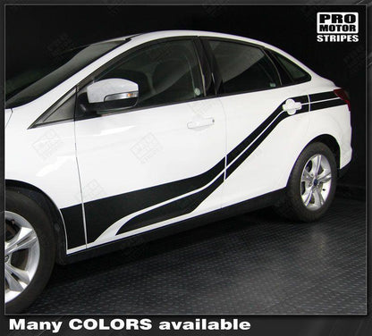 Ford Focus 2011-2018 Front-to-Rear Side Accent Stripes
