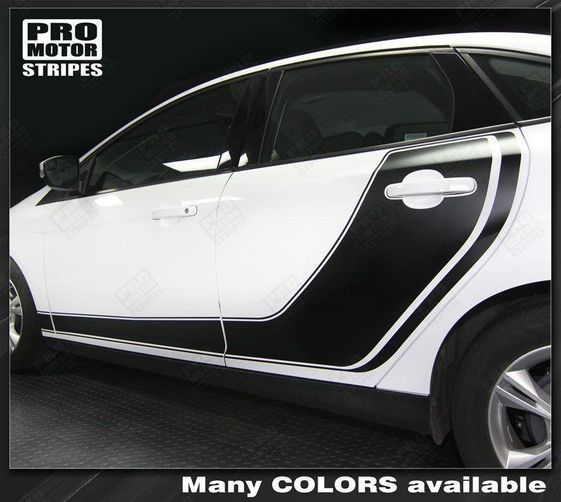 Ford Focus 2011-2018 Hockey Style Door Accent Side Stripes