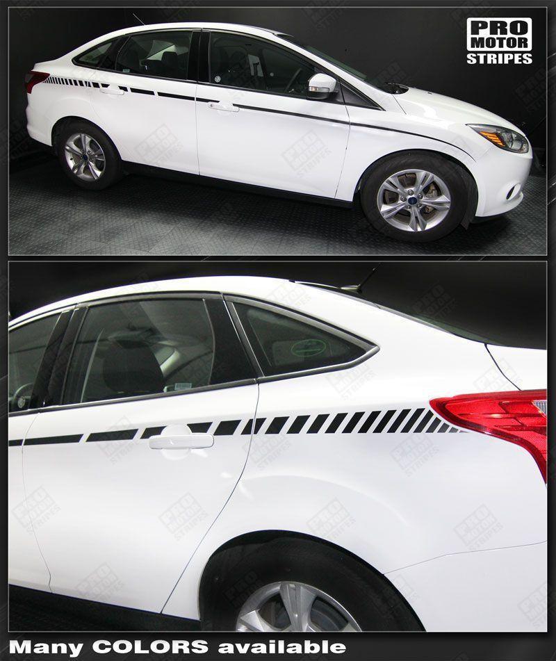 Ford Focus 2011-2018 Javelin Side Accent Strobe Stripes