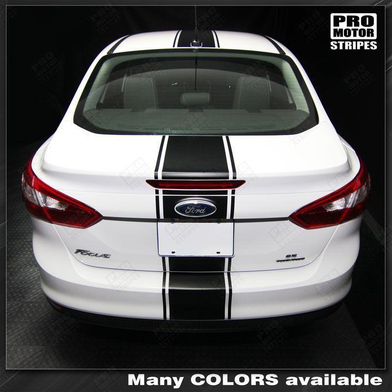 Ford Focus 2011-2014 Over-The-Top Narrow Center Stripes
