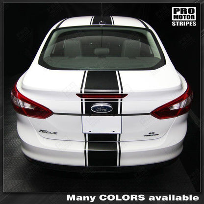 Ford Focus 2011-2014 Over-The-Top Narrow Center Stripes