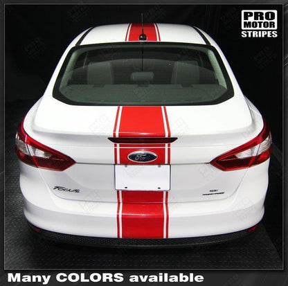 Ford Focus 2011-2014 Over-The-Top Narrow Center Stripes