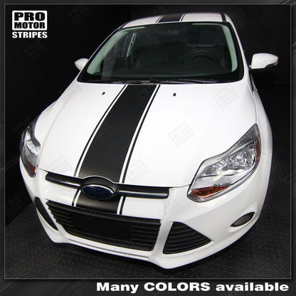 Ford Focus 2011-2014 Over-The-Top Narrow Center Stripes