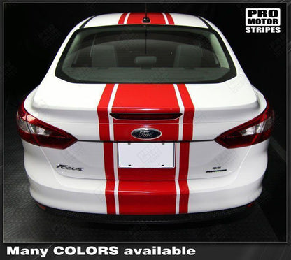 Ford Focus 2011-2014 Pre-cut Over-The-Top Center Stripes