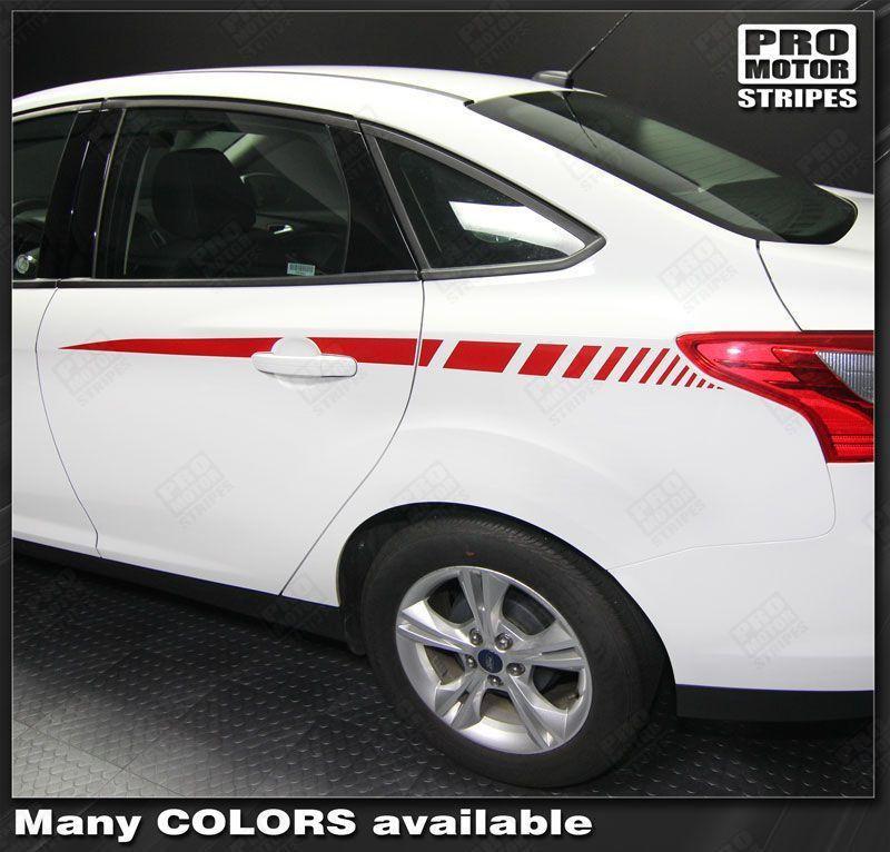 Ford Focus 2011-2018 Rear Quarter Side Accent Stripes