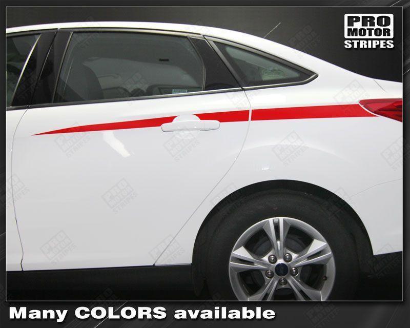 Ford Focus 2011-2018 Rear Quarter Side Accent Stripes