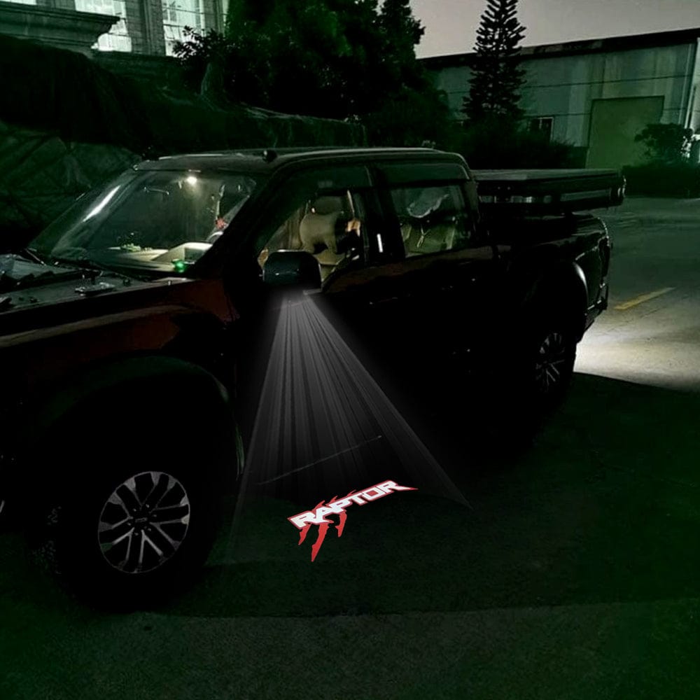 Ford Raptor 1st Gen F150 Premium Side Wing Mirror Puddle Lights Various Designs 2009-2014