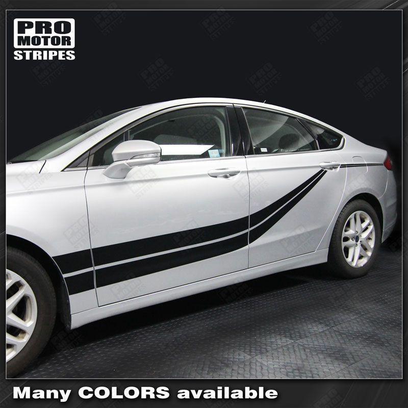 FORD FUSION 2013-2021 Top and Sides Double Stripes Set