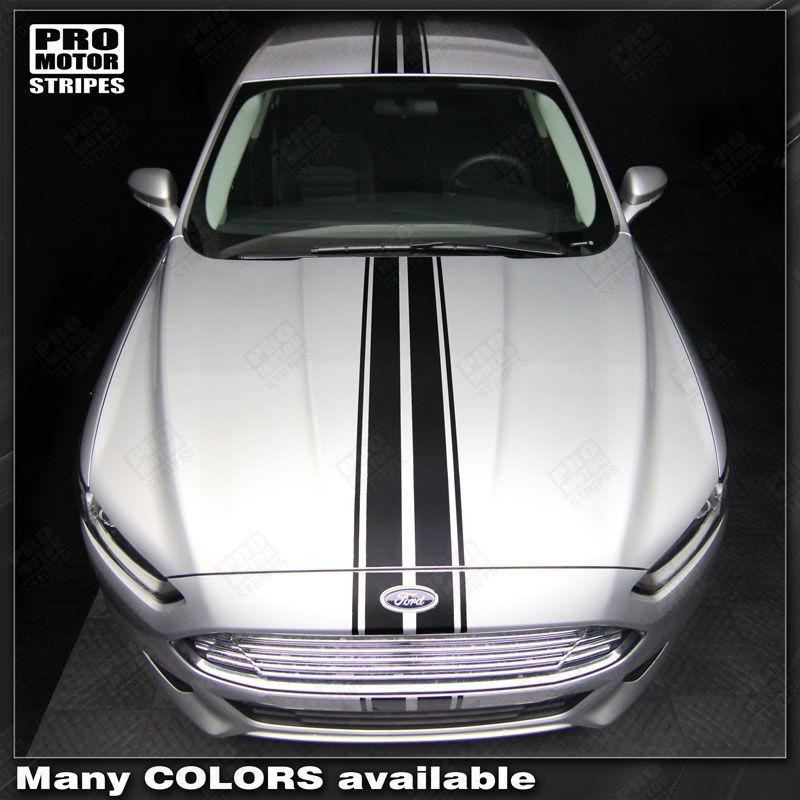 FORD FUSION 2013-2021 Top and Sides Double Stripes Set