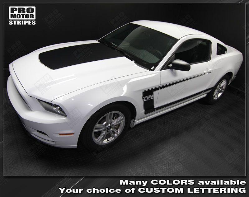 Ford Mustang 2005-2017 BOSS 302 Style Hood & Side Stripes