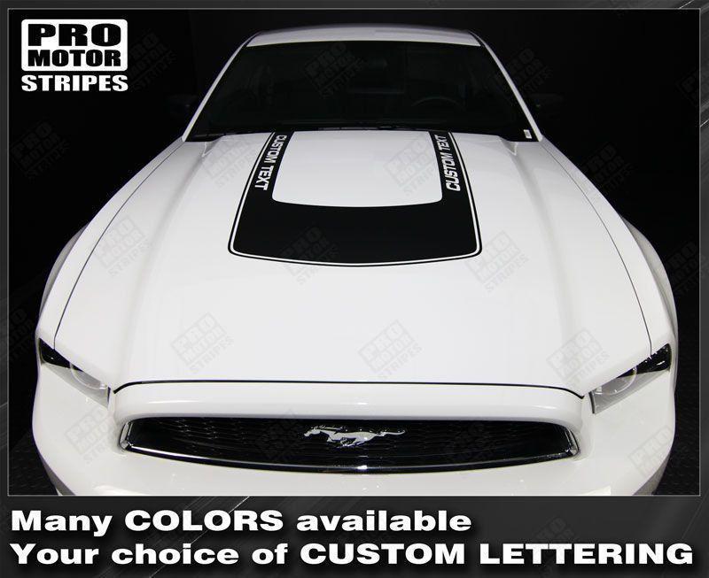 Ford Mustang 2005-2017 Hood Accent U-Stripe Decal