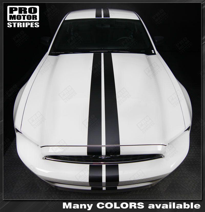 Ford Mustang 2005-2023 Over-The-Top Narrow Double Rally Stripes