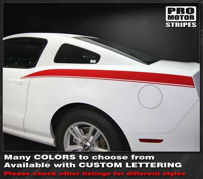 Ford Mustang 2005-2014 Rear Quarter Side Stripes