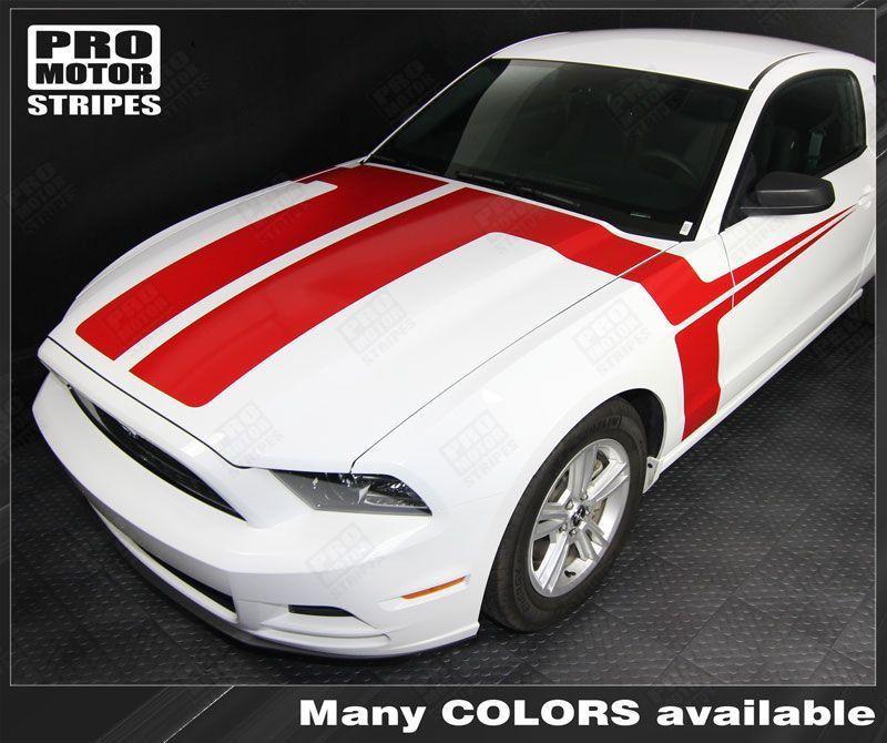 Ford Mustang 2013-2014 Hood and Side Accent Stripes