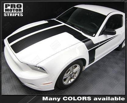 Ford Mustang 2013-2014 Hood and Side Accent Stripes