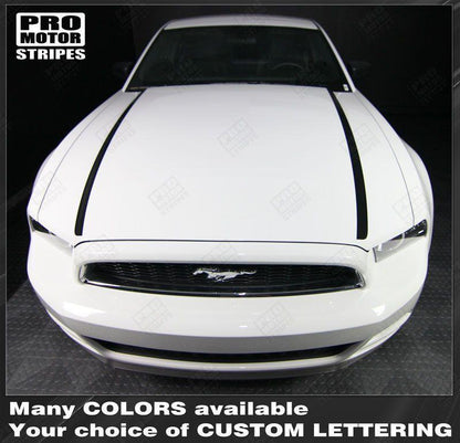 Ford Mustang 2013-2014 Hood Spear Side Stripes