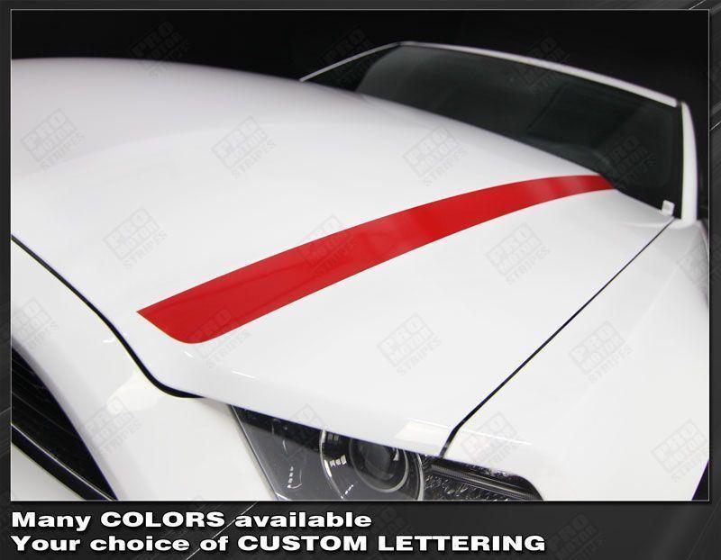 Ford Mustang 2013-2014 Hood Spear Side Stripes