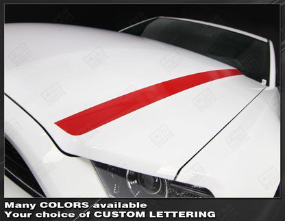 Ford Mustang 2013-2014 Hood Spear Side Stripes
