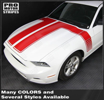 Ford Mustang 2013-2014 Hood to Side Double Stripes