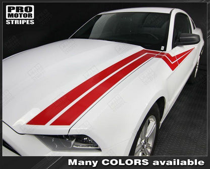 Ford Mustang 2005-2009 & 2013-2014 Hood to Side Thunderbolt Stripes