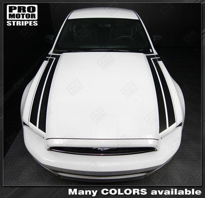 Ford Mustang 2005-2009 & 2013-2014 Hood to Side Thunderbolt Stripes