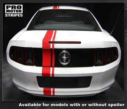 Ford Mustang 2005-2009 & 2013-2023 Over-The-Top Offset Rally Stripes